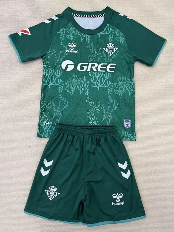 25-26 Real Betis Dark Green Kids Soccer Jersey