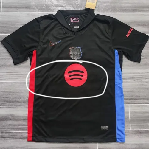 24-25 BAR Away Fans Soccer Jersey #Only Have AD Logo (胸前不带字)