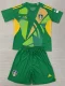 24-25 Leeds United Green GoalKeeper Kids Soccer Jersey
