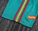 2010 Spain Green Goalkeeper Retro Kids Soccer Jersey