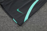 23-24 BAR Green-Black Tank top and shorts suit