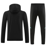 23-24 Man Utd Black Hoodie Jacket Tracksuit