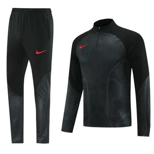 2023 NK Black Half Pull Tracksuit #NB06(半拉链)