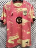 24-25 BAR Pink Yellow Special Edition Fans Soccer Jersey