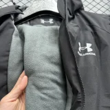 2024 Under Armour Black Outdoor Jackets #F4加绒冲锋衣