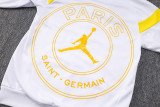 23-24 PSG Jordan White Hoodie Jacket Tracksuit #F449
