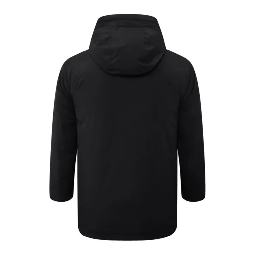 24-25 Palmeiras Black Hooded Windbreaker Fabric Cotton Coat #G236