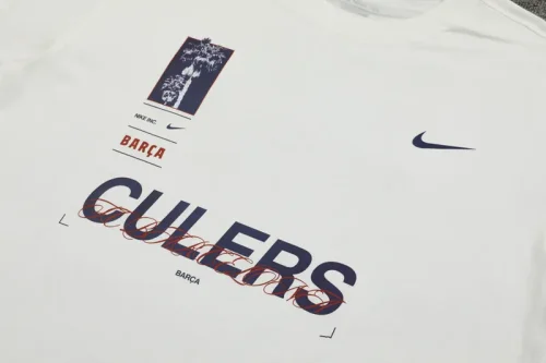 24-25 BAR White Training Short Suit (100%Cotton)纯棉
