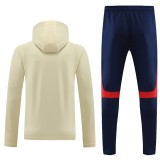 23-24 PSG Beige Hoodie Jacket Tracksuit