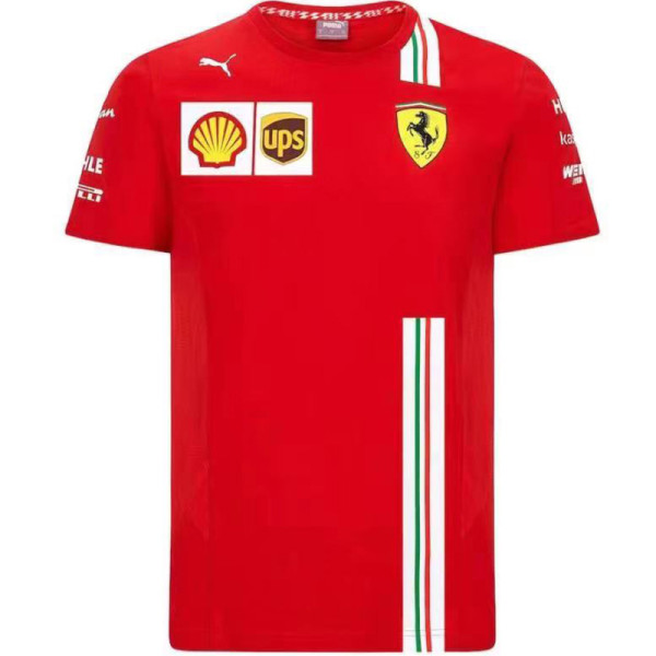 Ferrari Formula One Red Short Sleeve Racing Suit(法拉利圆领)