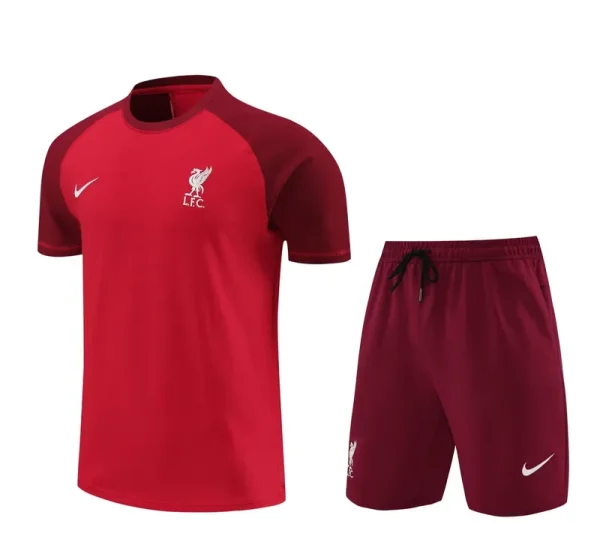 24-25 LIV Red Training Short Suit (100%Cotton)纯棉
