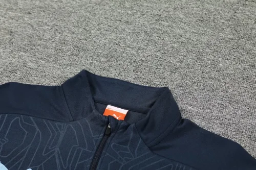 24-25 Man City Royal blue Half Pull Tracksuit (半拉链)