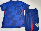 24-25 Croatia Away Kids Soccer Jersey