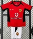 2002-2004 Man Utd Home Kids Retro Soccer Jersey