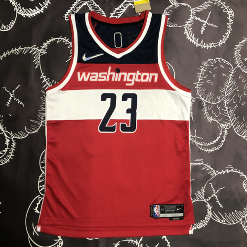 21-22 Wizards JORDAN #23 Red 75th Anniversary Top Quality Hot Pressing NBA Jersey