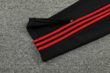 23-24 Man Utd Black Hoodie Jacket Tracksuit