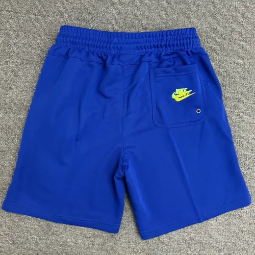 CN02深彩蓝 NK Blue Embroidered Multicolor Logo Casual Short Pants