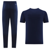 2023 AD05 Royal Blue Short-sleeved Trouser Suit