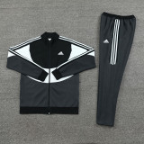 23-24 AD Black Grey Jacket Tracksuit #AJ15