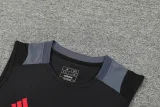 24-25 Man Utd Black Tank top and shorts suit
