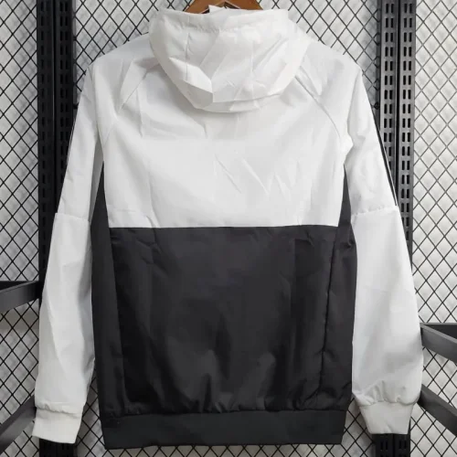 24-25 Man Utd White Black Windbreaker