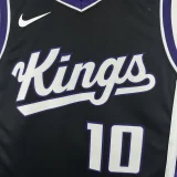 23-24 Kings DEROZAN #10 Black Top Quality Hot Pressing NBA Jersey