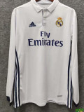 2016-2017 RMA Home Long Sleeve Retro Soccer Jersey (长袖)