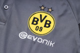 23-24 Dortmund Grey Polo Tracksuit #C989