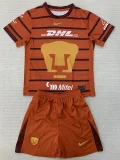 24-25 Pumas UNAM Yellow GoalKeeper Kids Soccer Jersey
