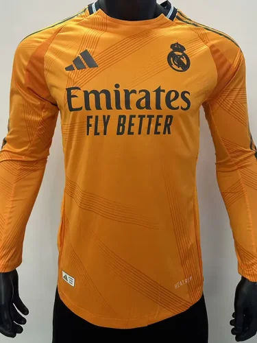 24-25 RMA Away Long Sleeve Player Version Soccer Jersey (长袖球员)