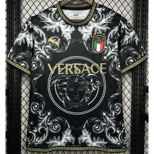 2023 Italy Special Edition Black Training Shirts #PM