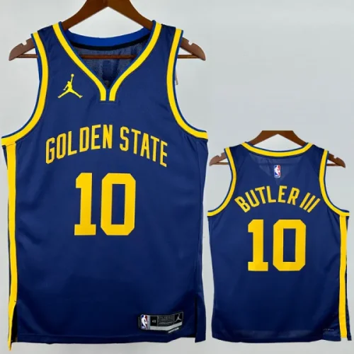 22-23 WARRIORS BUTLERIll #10 Blue Top Quality Hot Pressing NBA Jersey (Trapeze Edition)飞人版