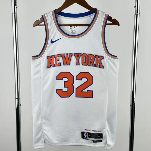 KNICKS TOWNS #32 White Top Quality Hot Pressing NBA Jersey