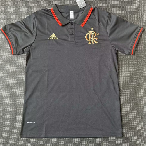 21-23 Flamengo Black Classic Polo Short Sleeve