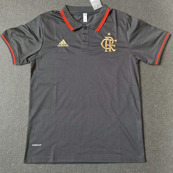 21-23 Flamengo Black Classic Polo Short Sleeve