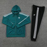 23-24 AD Dark Green Hoodie Jacket Tracksuit #AM02