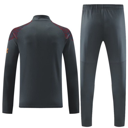 23-24 Man City Grey Half Pull Tracksuit (半拉链)