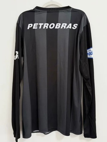 2007 Flamengo GoalKeeper Black Long Sleeve Retro Soccer Jersey(长袖)