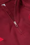 2024-25 Bayern Deep Red Kids Half Pull Tracksuit (童装)(半拉链)