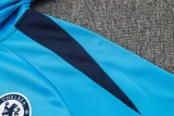 24-25 CHE Lake blue Hoodie Half Pull Tracksuit #F606半拉连帽