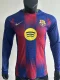 25-26 BAR Red Blue Special Edition Long Sleeve Player Version Soccer Jersey (长袖球员)