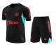 23-24 Man Utd Black Green Training Short Suit