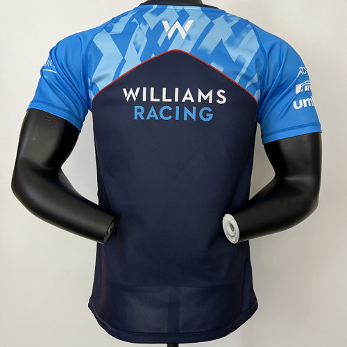 2023 F1 Formula One Mercedes Blue Racing Suit(圆领)