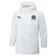 24-25 Marseille White Hooded Windbreaker Fabric Cotton Coat #G247(黑标)
