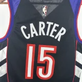 24-25 Raptors CARTER #15 Purple Retro Top Quality Hot Pressing NBA Jersey