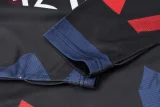 24-25 Man Utd Blue red Half Pull Tracksuit (半拉链)