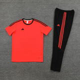 2023 AD02 Orange Short-sleeved Trouser Suit