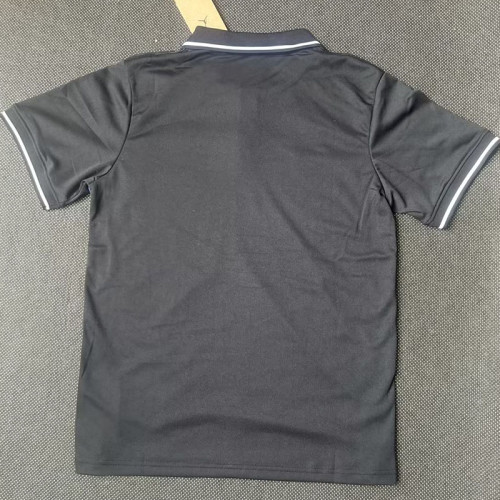21-23 PSG Black Classic Polo Short Sleeve (粉红边)