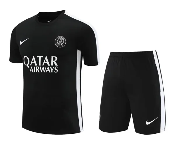 23-24 PSG Black Training Short Suit (白边)