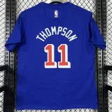 T229 WARRIORS THOMPSON #11 Blue High Quality Casual T-Shirt
